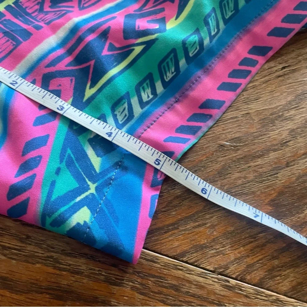 Chubbies Pink and Blue Patterned Swim Trunks size medium